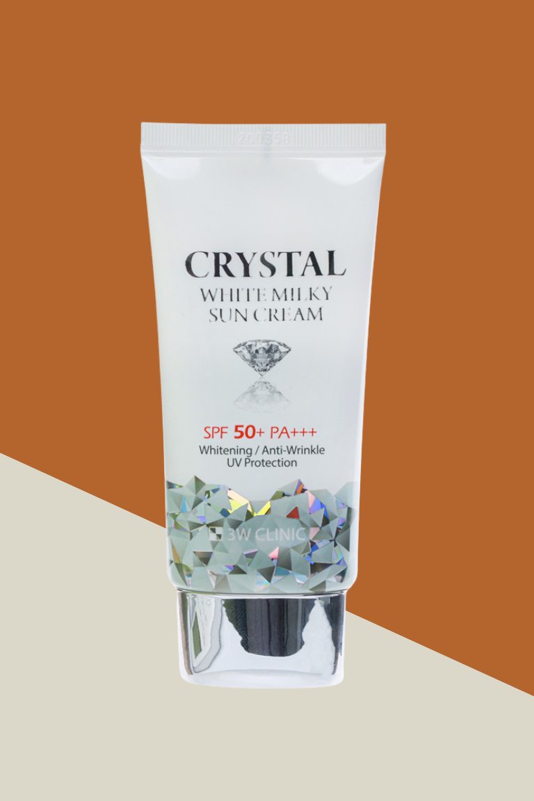 3W Clinic Crystal White Milky Sun Cream SPF 50+ PA+++ 50g