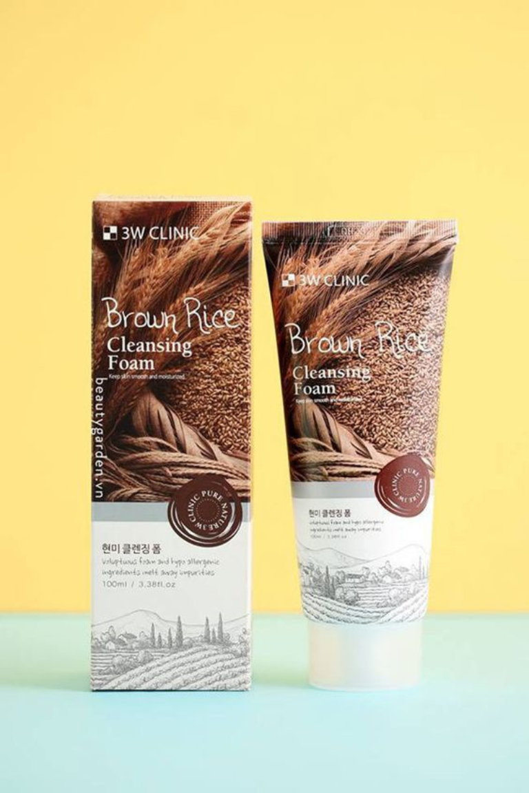 3W Clinic Brown Rice Cleansing Foam 100ml